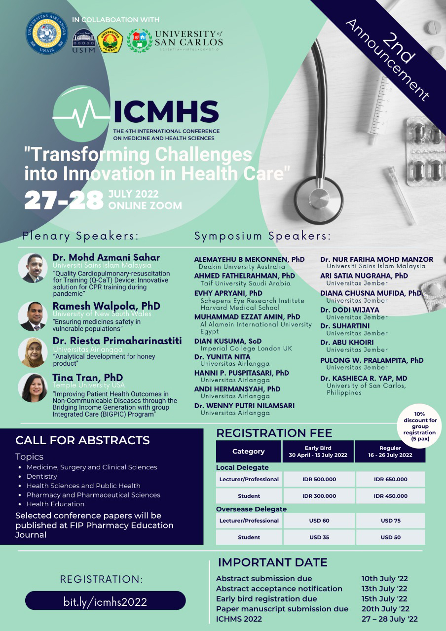 INTERNATIONAL CONFERENCE ON MEDICAL AND HEALTH SCIENCES